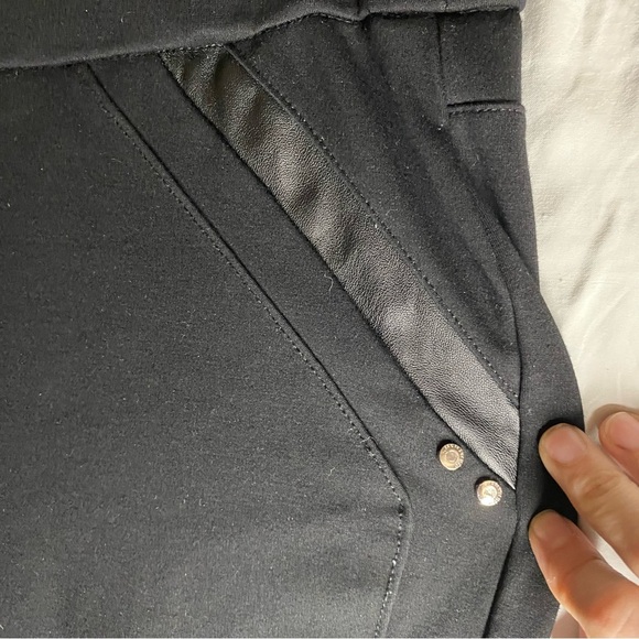 San Francisco Women's Black Stretch Pants Sz M Minimalist Casual Comfort Capsule - Picture 5 of 8